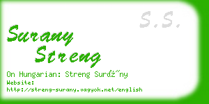 surany streng business card